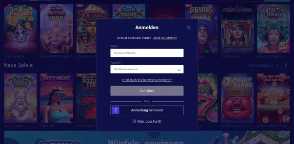 Anmelden Frumzi Casino_Bonus erhalten